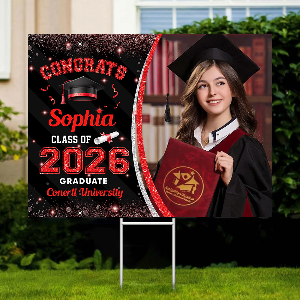 Custom Photo Class Of 2026 Personalized Graduation Yard Sign HA75 920462 - Image 22
