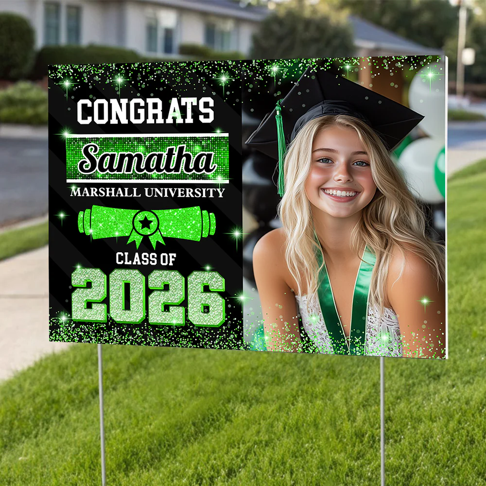 Custom Photo Congrats Class of 2026 Graduation Yard Sign CH07 910734 - Image 2