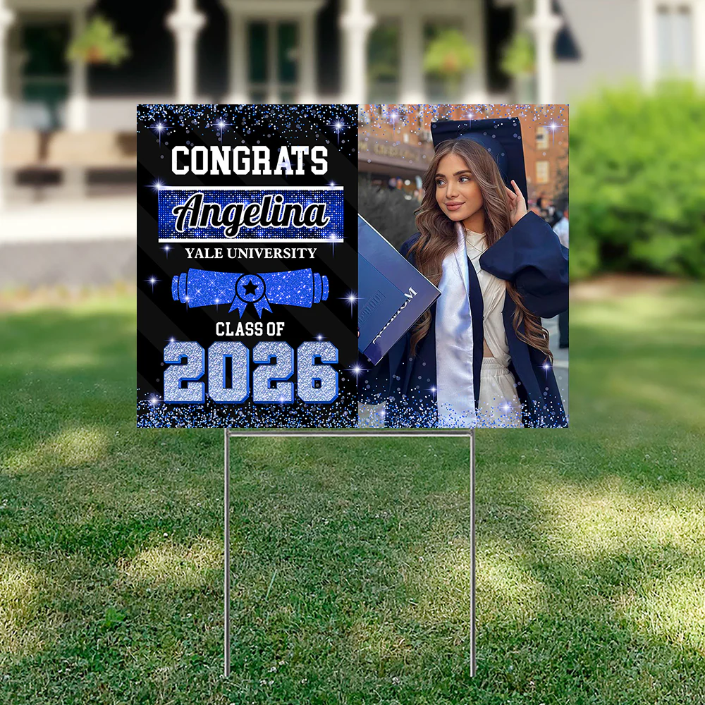 Custom Photo Congrats Class of 2026 Graduation Yard Sign CH07 910734 - Image 30