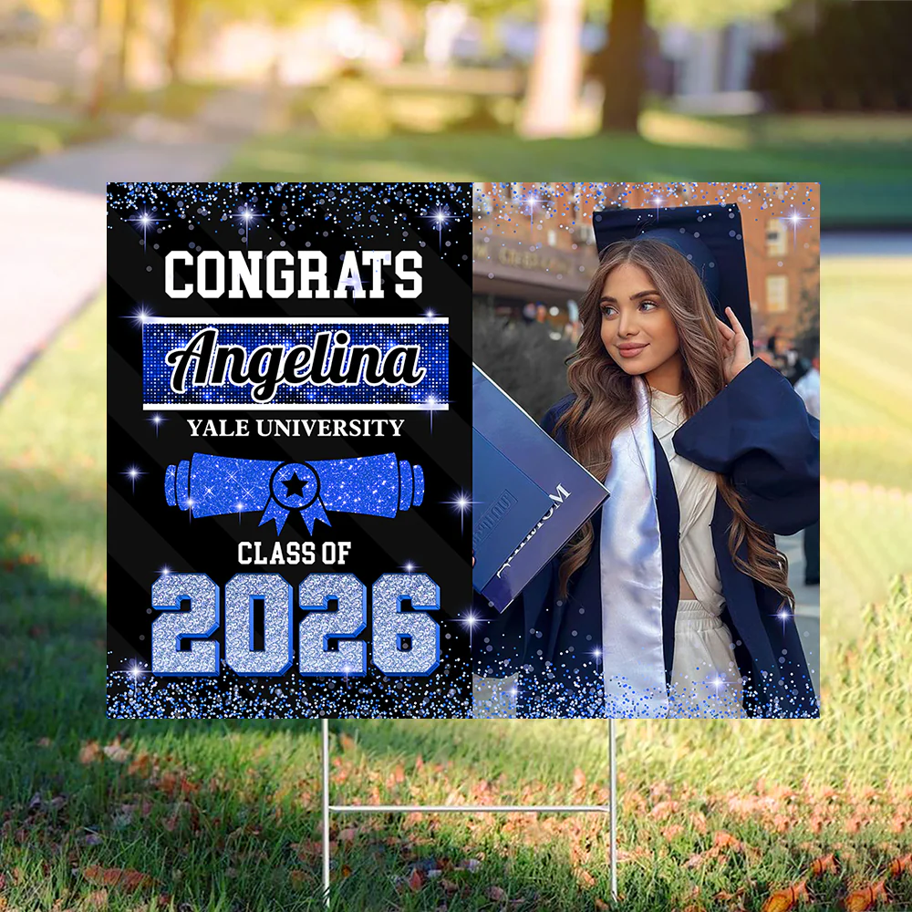 Custom Photo Congrats Class of 2026 Graduation Yard Sign CH07 910734 - Image 4