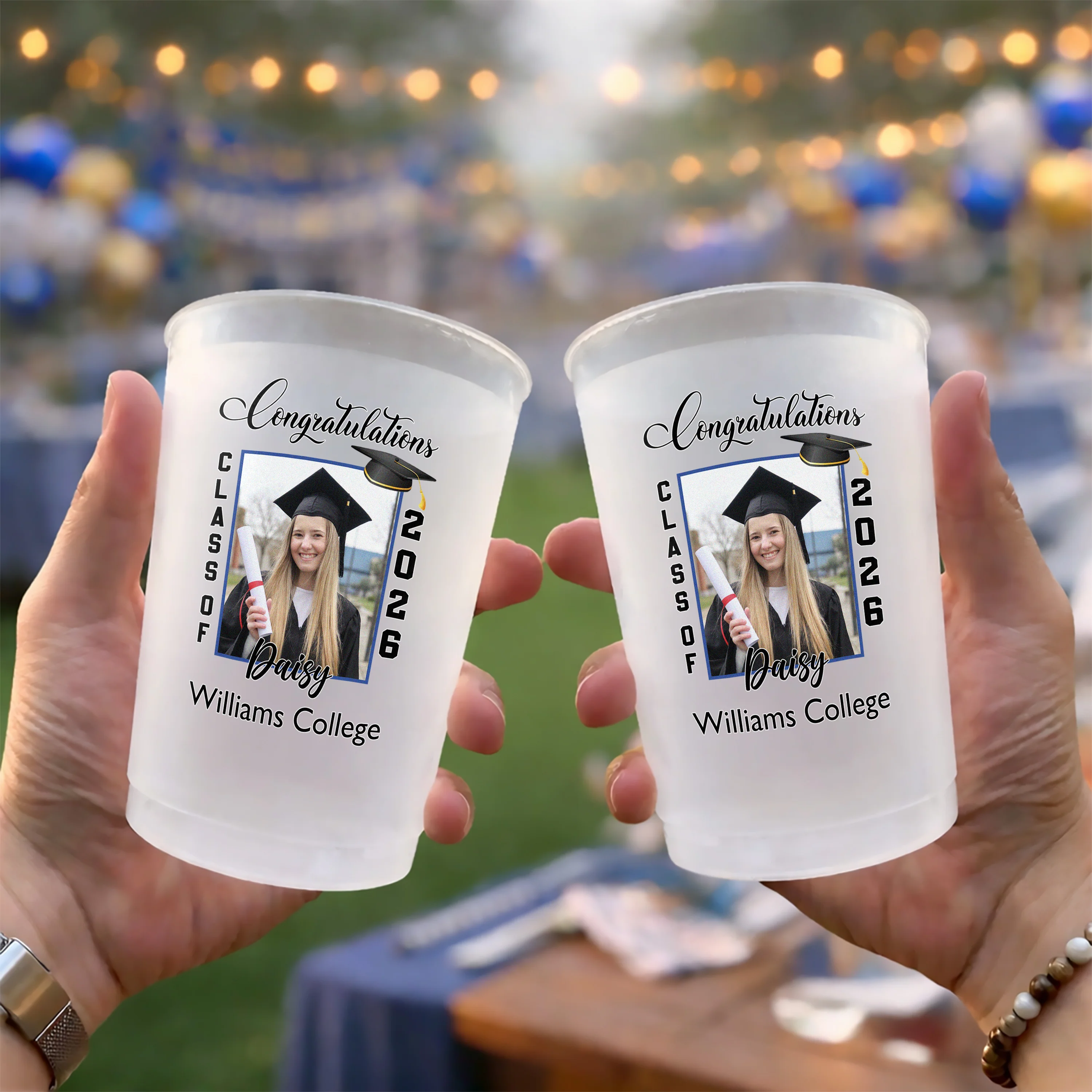 Custom Photo Congratulations Class Of 2026 Graduation Cups HA75 921136 - Image 2
