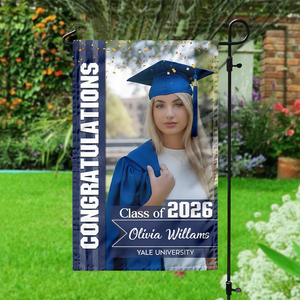 Custom Photo Congratulations Class Of 2026 Graduation Garden Flag TH10 169031 - Image 4
