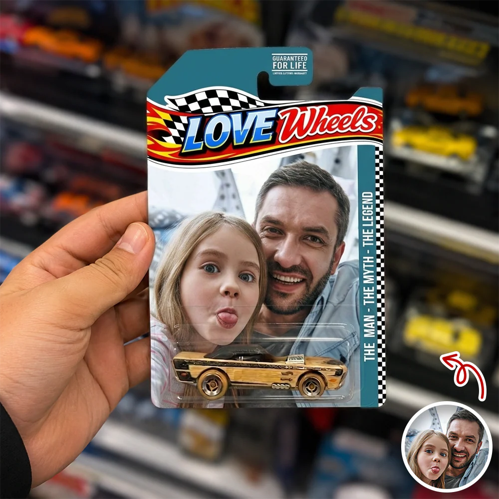 Custom Photo Dad Wheels Father's Day Toy Car Gift CH07 911672 - Image 2