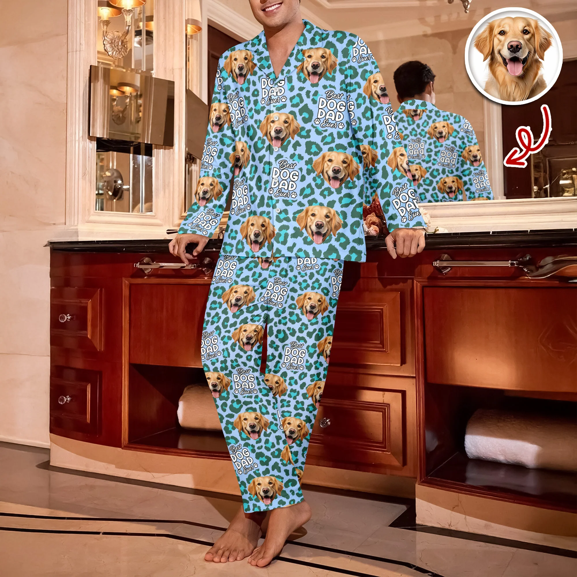 Custom Photo Dog & Cat Personalized Pajamas Christmas Gift For Pet Owners, Pet Lovers CH07 896898 - Image 5
