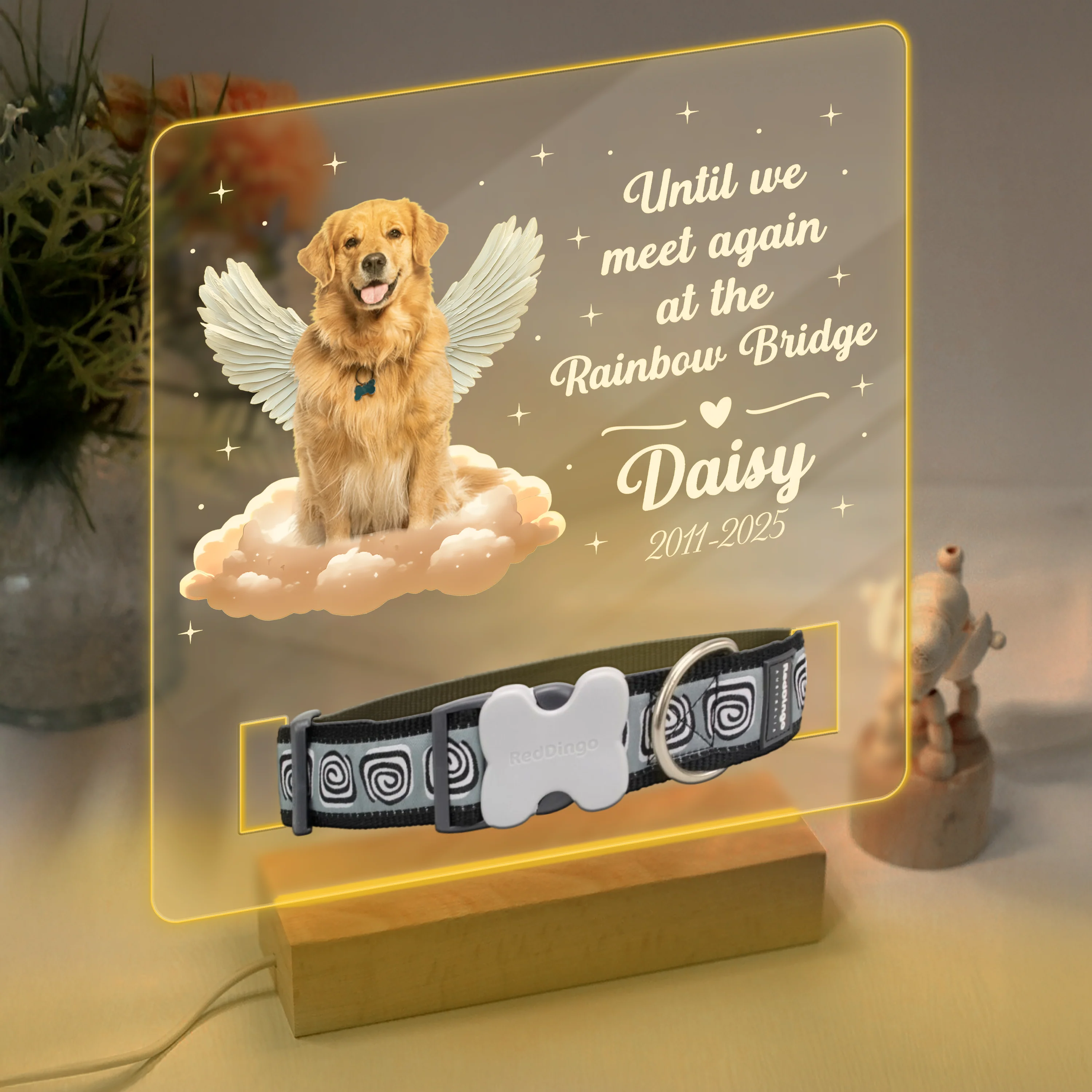 Custom Photo Dog Loss Memorial Acrylic Collar Frame CH07 896072 - Image 3