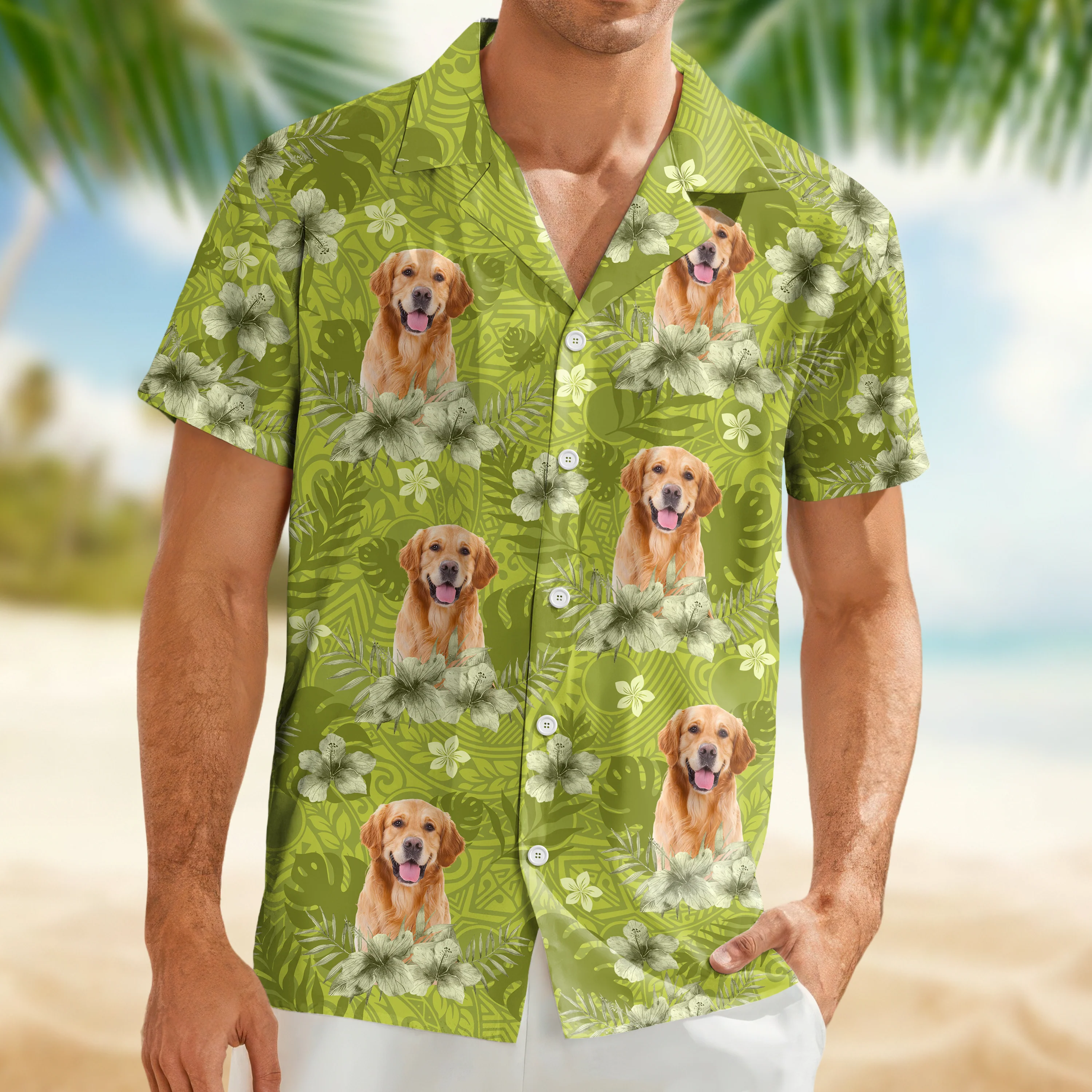 Custom Photo Dog Lovers Summer Tropical Vibe - Personalized Hawaiian Shirt LM32 893685 - Image 12