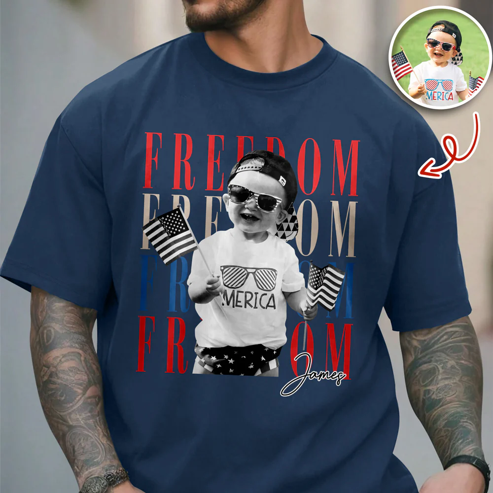 Custom Photo Freedom 250th Anniversary Comfort Shirt HO82 902730 - Image 2
