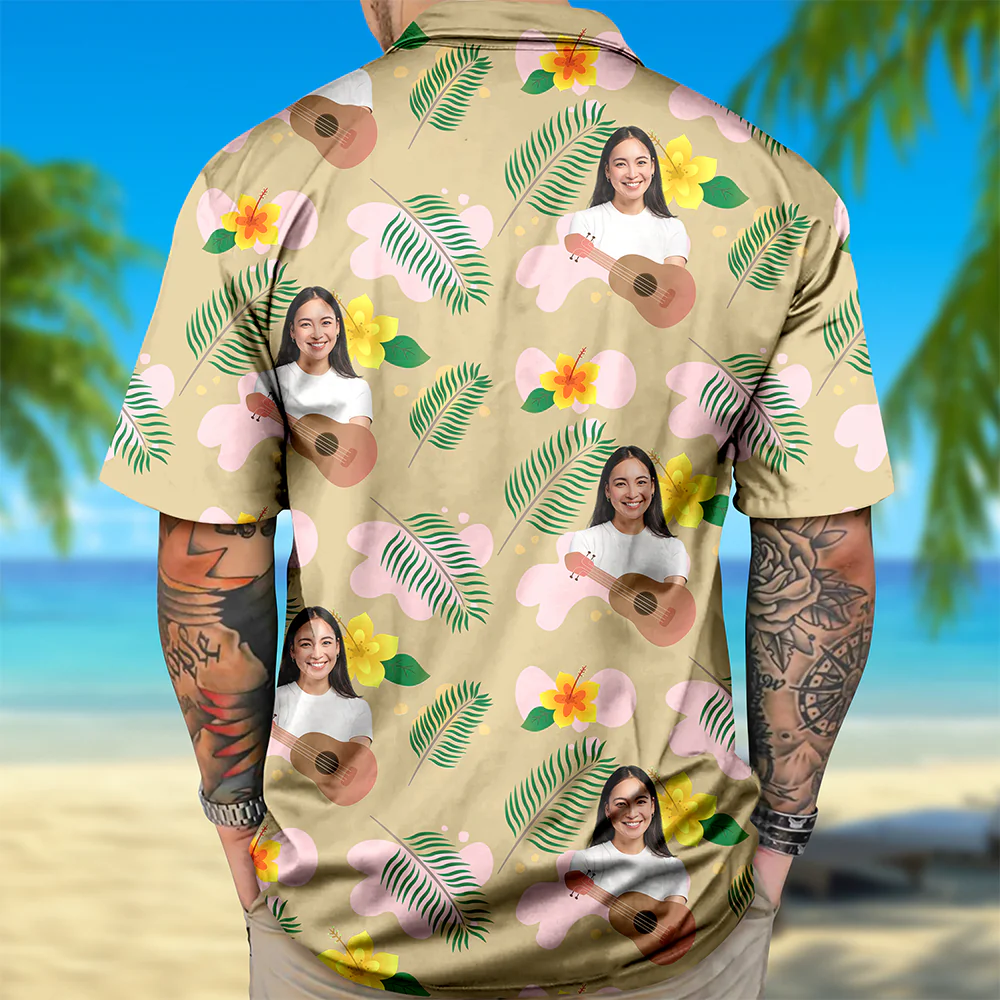 Custom Photo Funny Face Aloha Hawaii Shirt TH10 892745 - Image 6