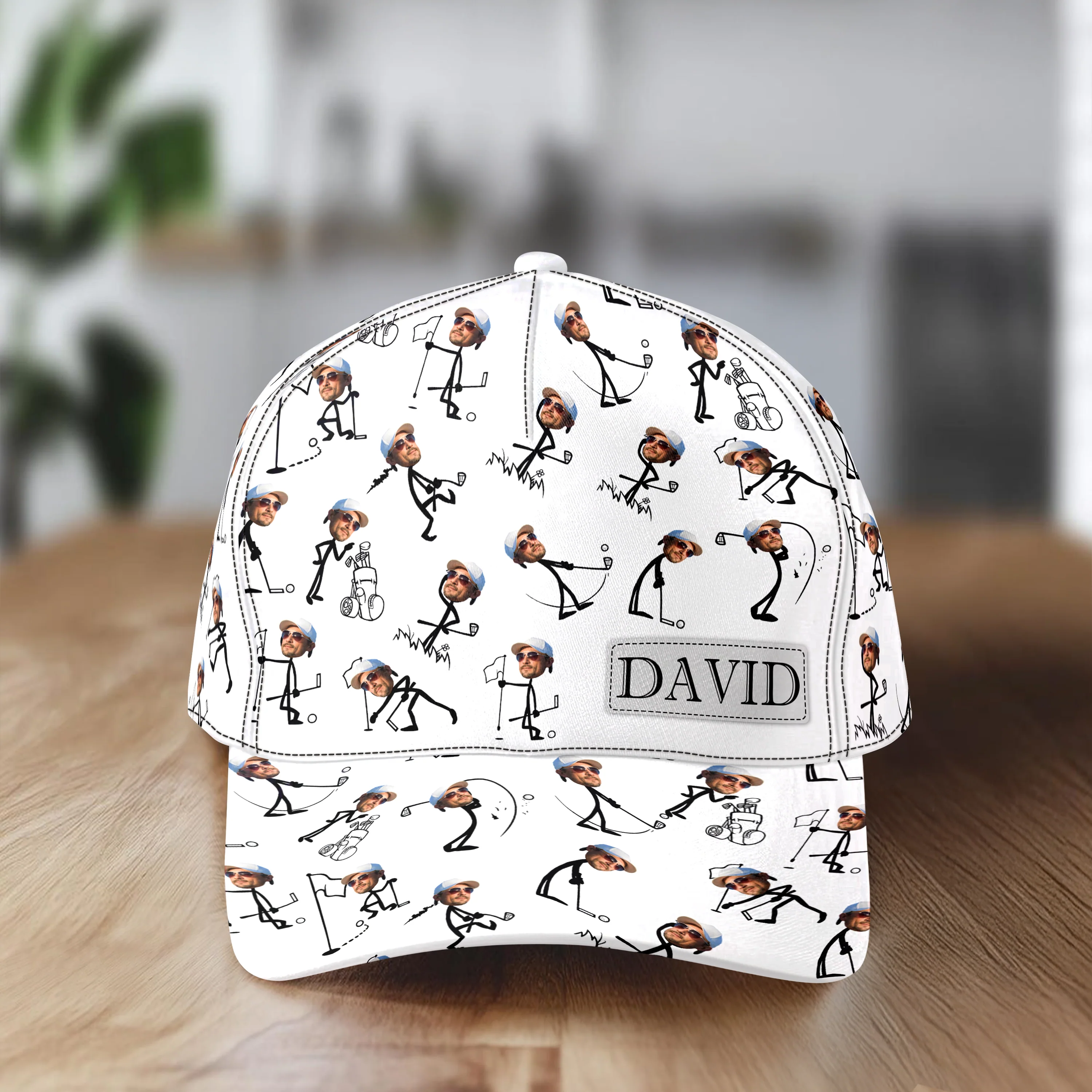 Custom Photo Funny Gift For Golf Dad Classic Cap TH10 894145