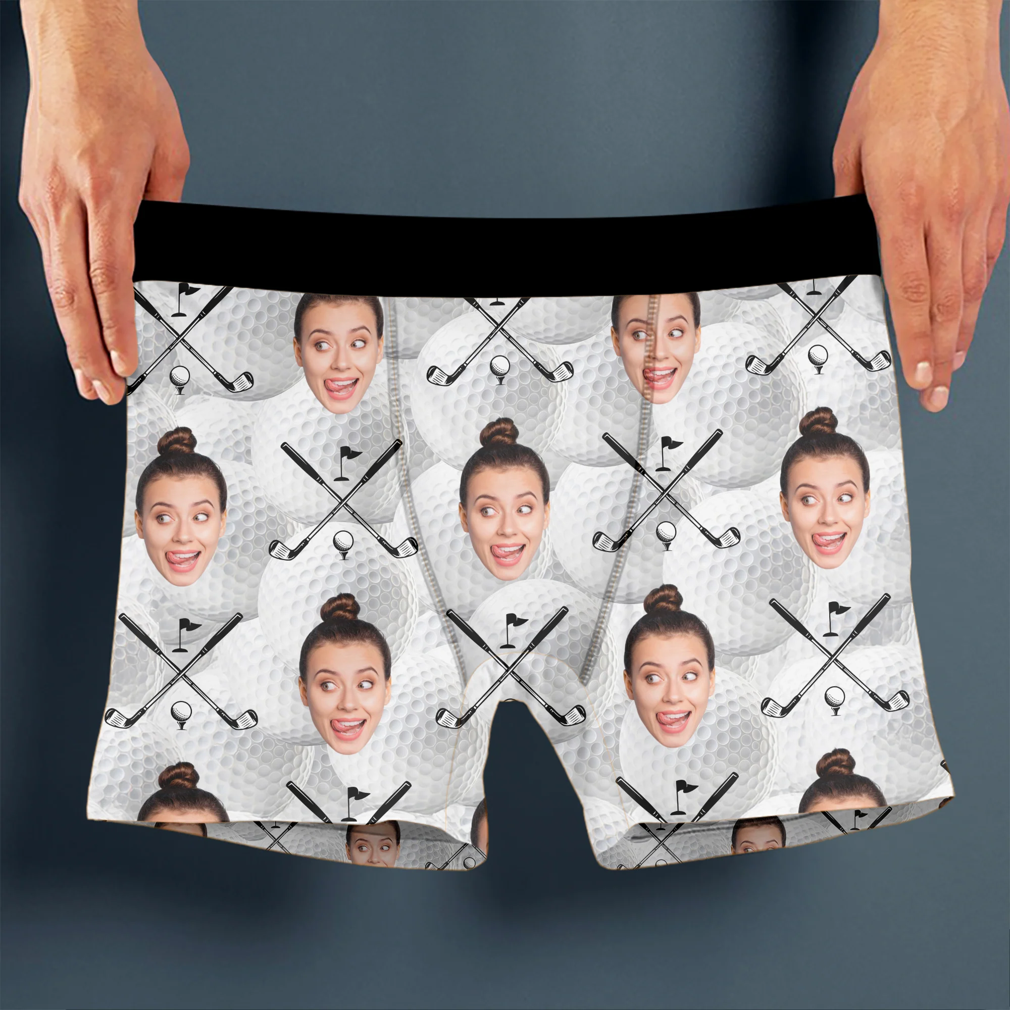 Custom Photo Golf Ball Men's Boxer Gift for Golf Lovers LM32 897635 - Image 4