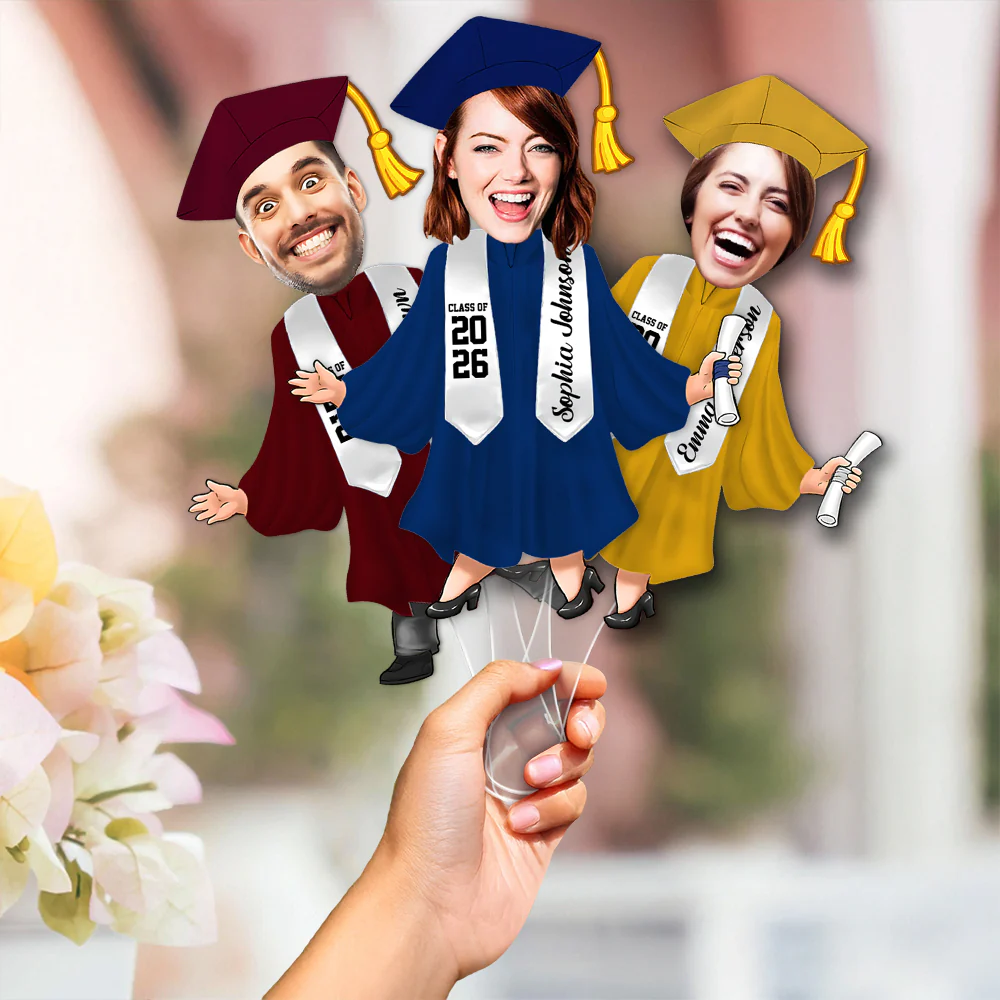 Custom Photo Graduation Gift - Personalized Face Fan Class Of 2026 HO82 901924 - Image 5