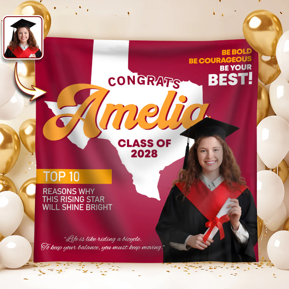 Custom Photo Graduation With US States Grad Of The Year 2026 Backdrop LM32 899217 - Image 10