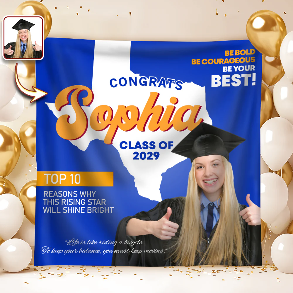 Custom Photo Graduation With US States Grad Of The Year 2026 Backdrop LM32 899217 - Image 11