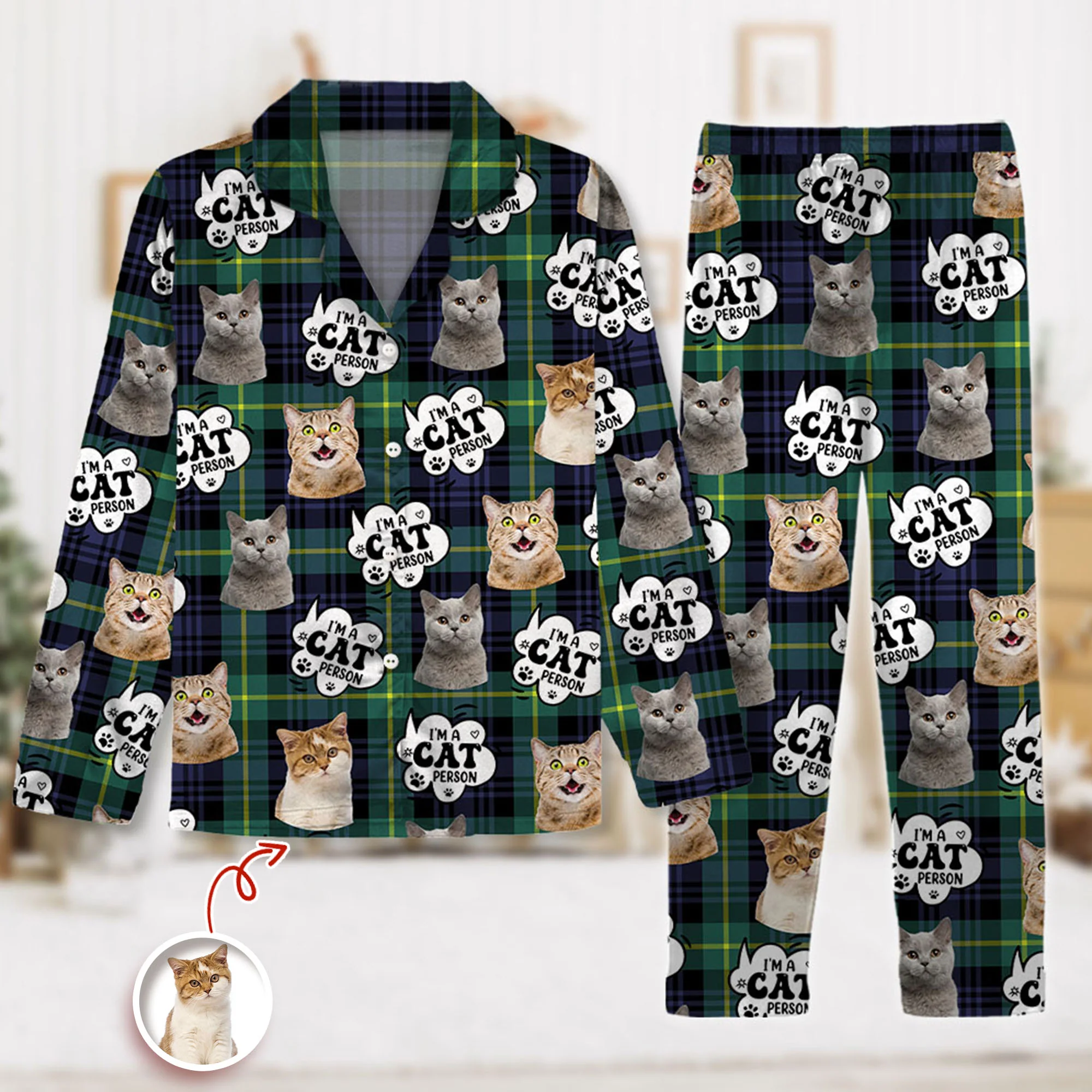 Custom Photo I'm A Cat Person Personalized Pajamas Gift For Cat Lovers HO82 894390 - Image 4