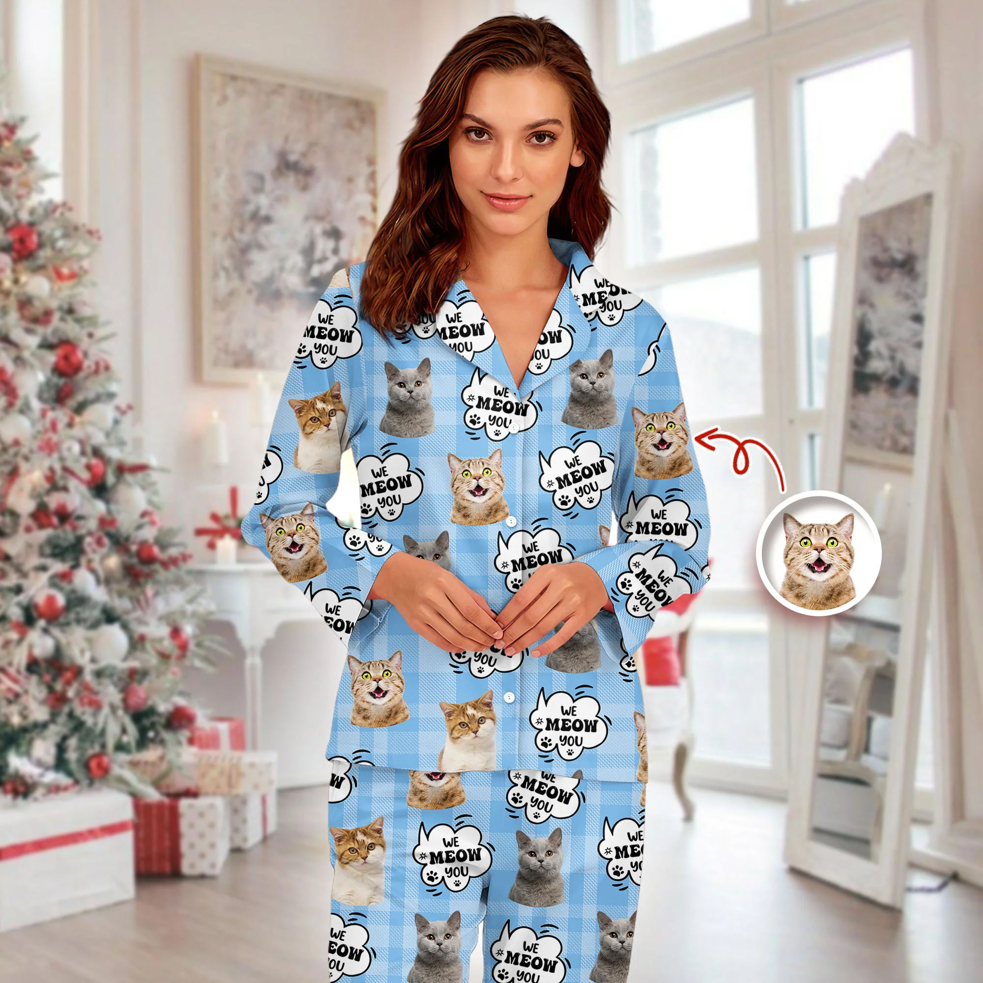Custom Photo I'm A Cat Person Personalized Pajamas Gift For Cat Lovers HO82 894390 - Image 6