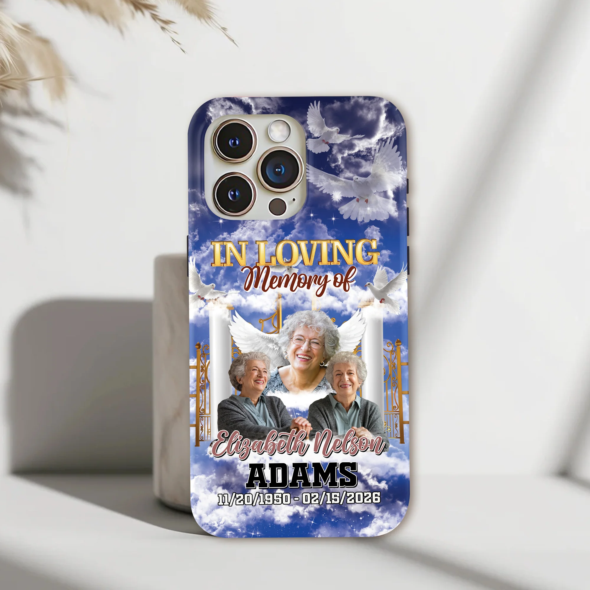 Custom Photo In Loving Memory Of Memorial Phone Case HA75 920986 - Image 2