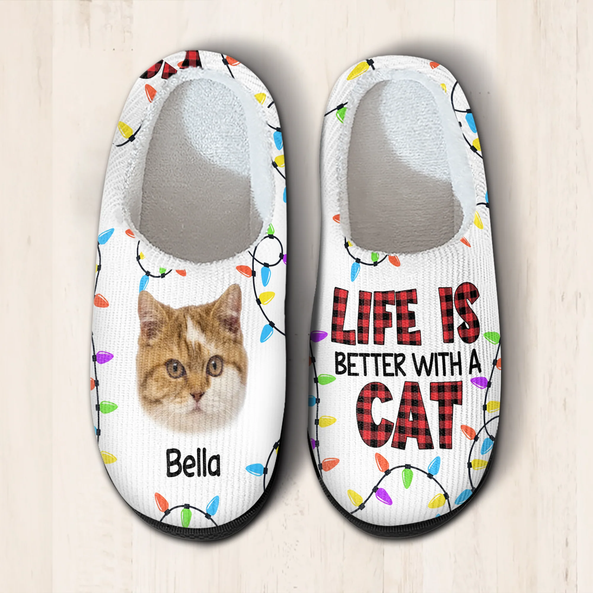 Custom Photo Life Is Better With Pet Personalized Slippers Gift For Pet Lovers CH07 896798 - Image 4