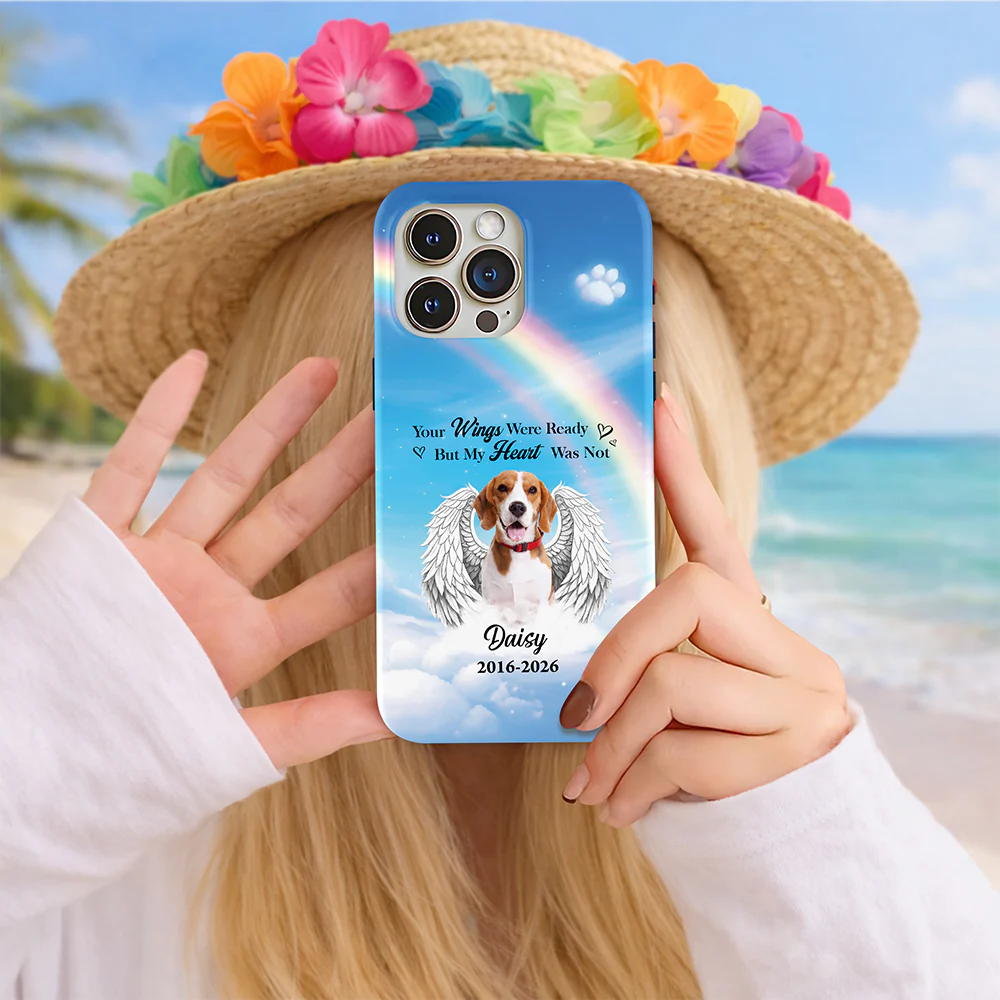 Custom Photo Loss Of Dog - Personalized Pet Memorial Phone Case HA75 920500 - Image 6