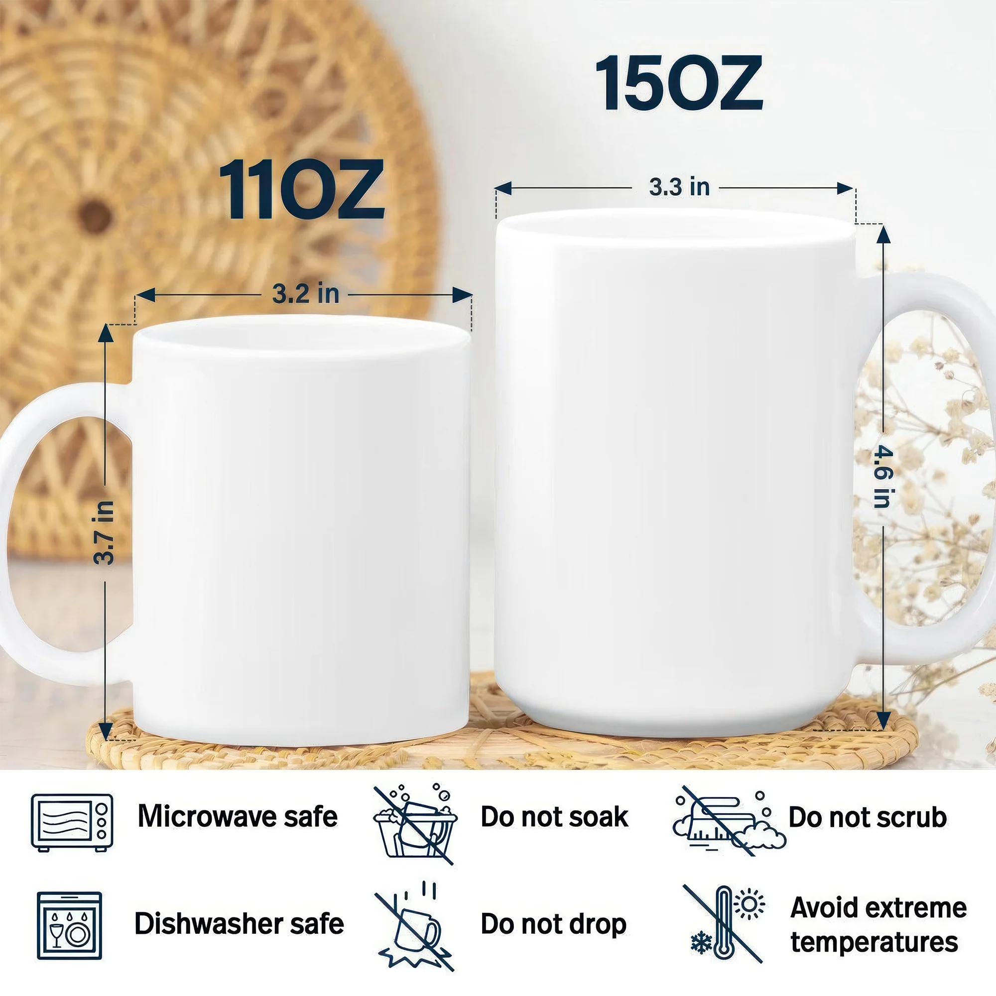 Custom Photo Merry Christmas 3D Inflated Effect Mug For Dad TH10 894315 - Image 8
