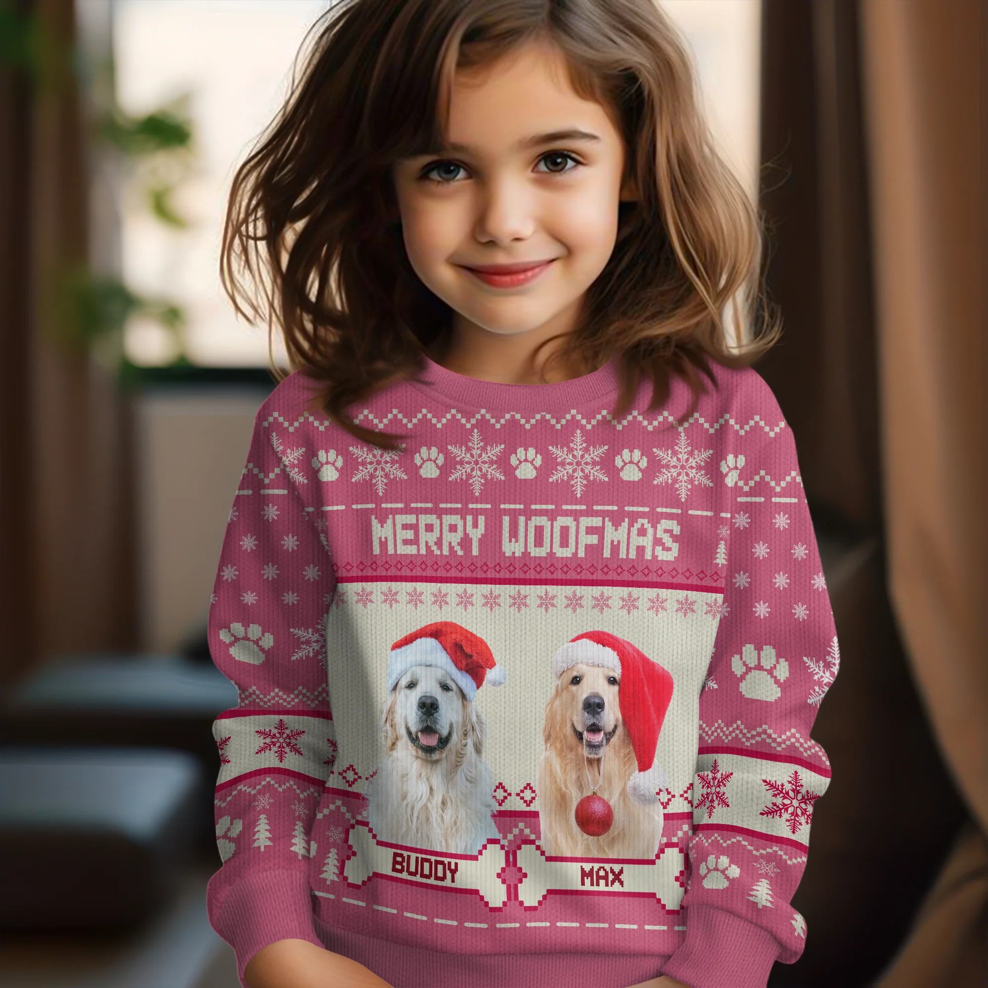 Custom Photo Merry Woofmas Feliz Navidog Ugly Sweater Christmas Gift For Dog Lovers CH07 896442 - Image 4