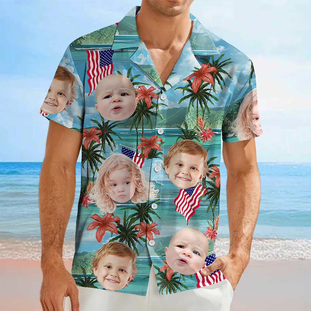 Custom Photo My American Spirit Hawaiian Shirt - Gift For Family Members, Pet Owners, Pet Lovers LM32 893639 - Image 6