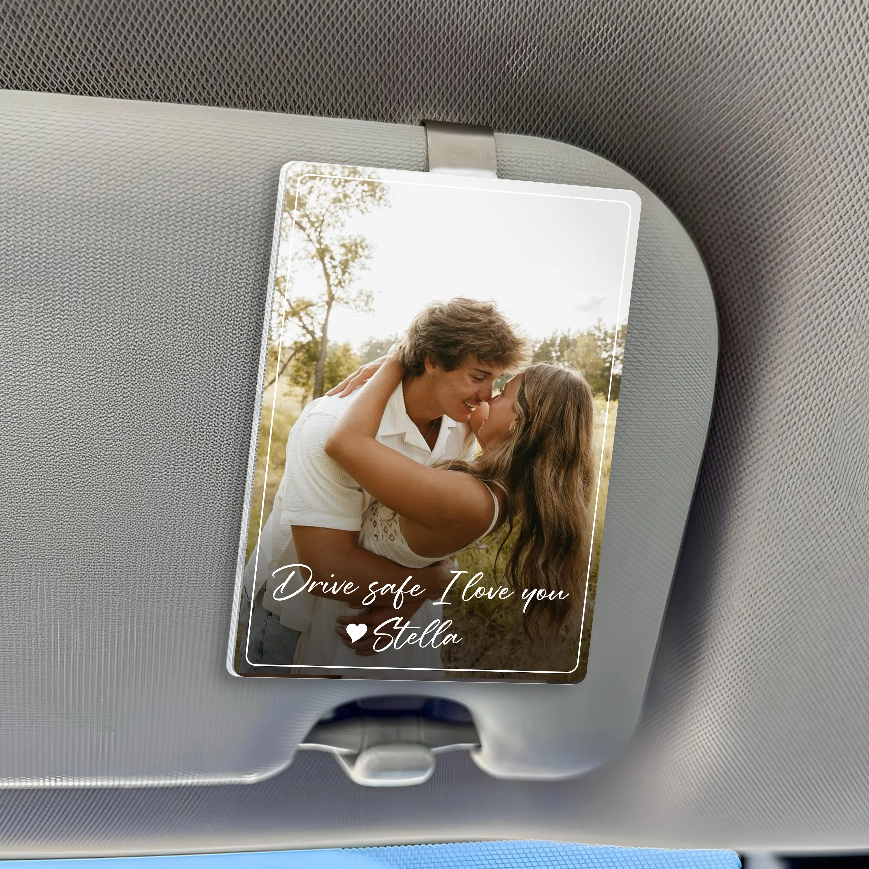 Custom Photo My Entire World Acrylic Car Visor Gift For Valentine HO82 901072 - Image 8