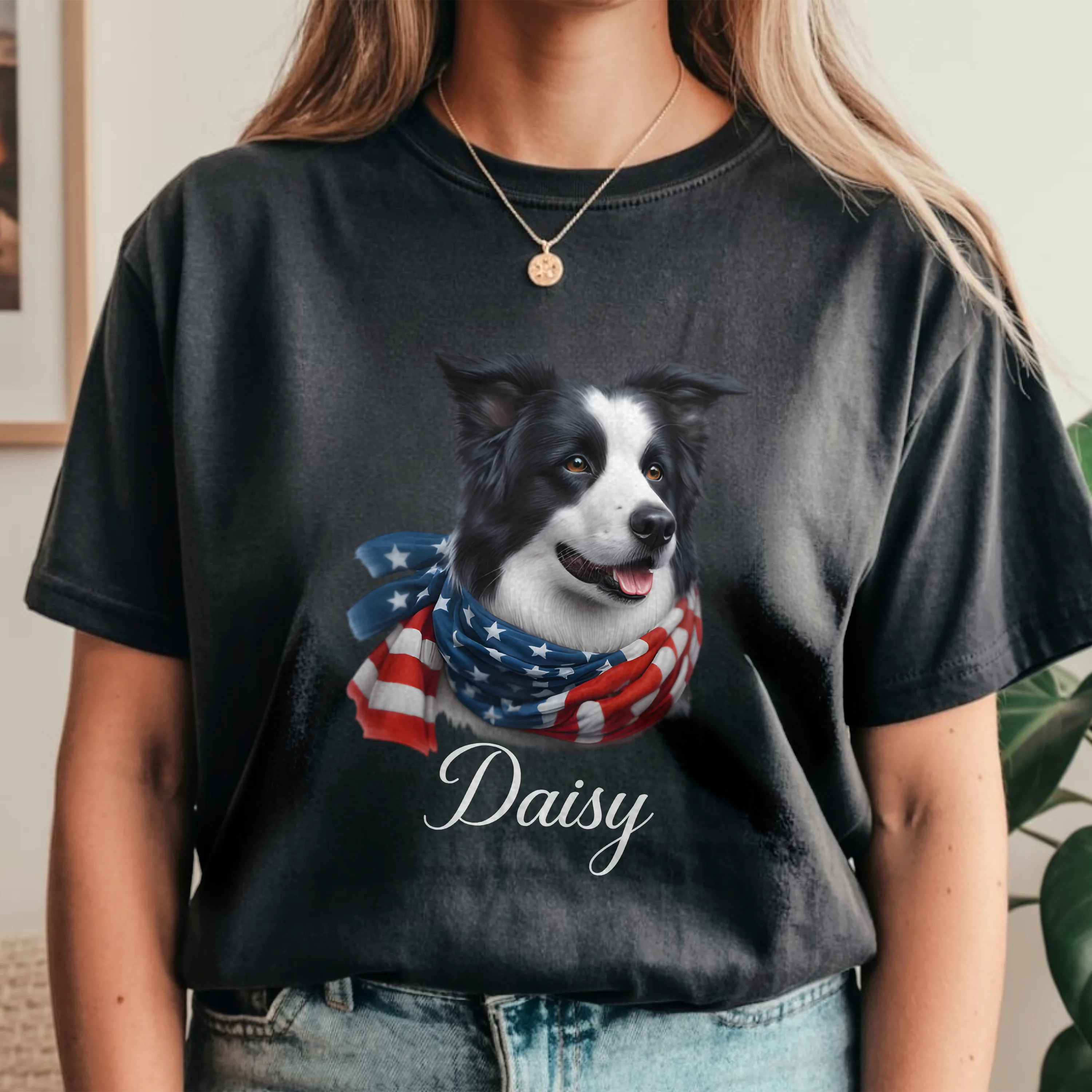 Custom Photo Patriotic American Dog Portrait Comfort Shirt LM32 897953 - Image 4
