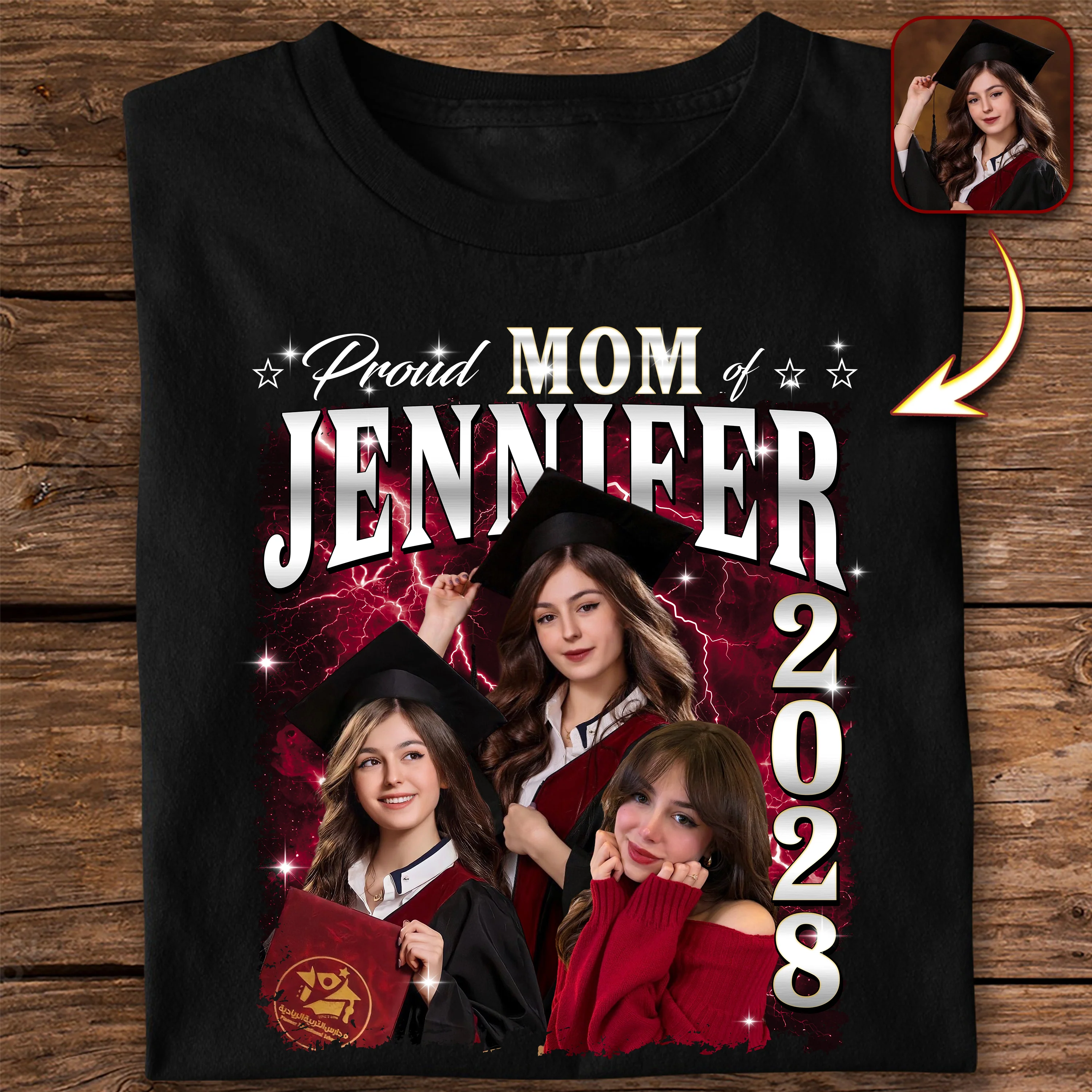 Custom Photo Proud Family Of 2026 Graduation Dark Shirt HA75 920482 - Image 10