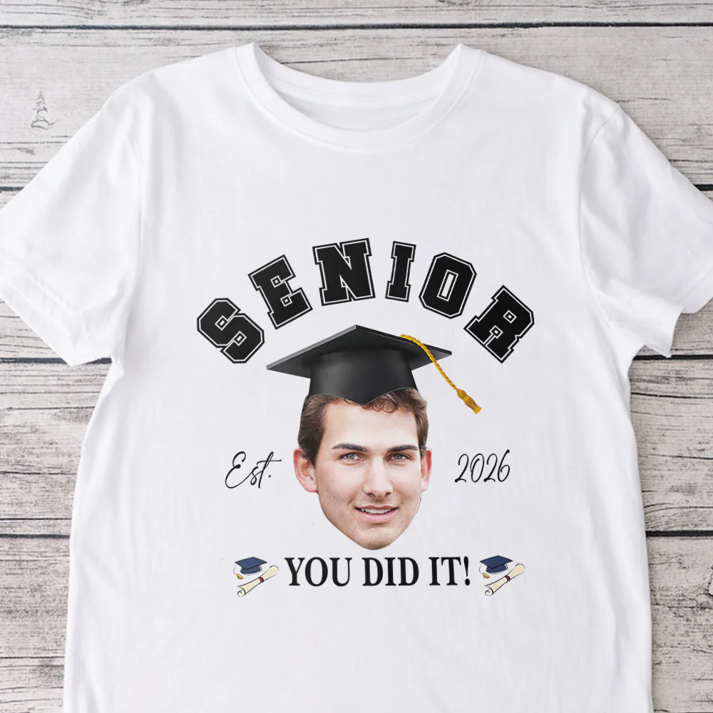 Custom Photo Senior Est.2026 You Did It Graduation Bright Shirt TH10 169001 - Image 3