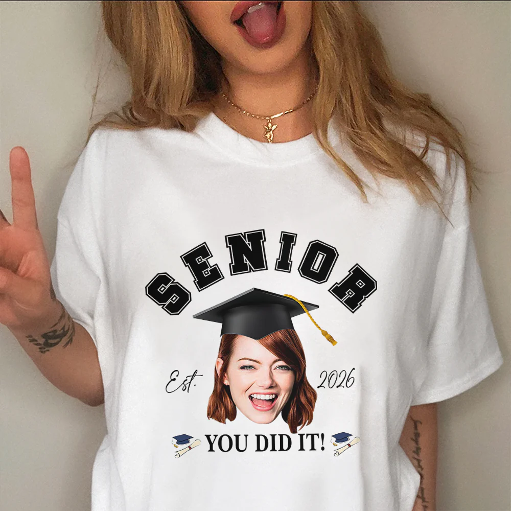 Custom Photo Senior Est.2026 You Did It Graduation Bright Shirt TH10 169001 - Image 5