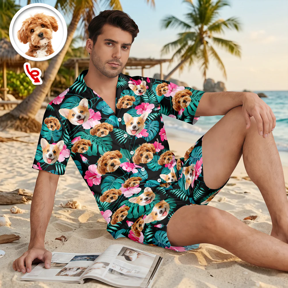 Custom Photo Short Pajamas Gift for Her, Him, Family TH10 169451 - Image 4