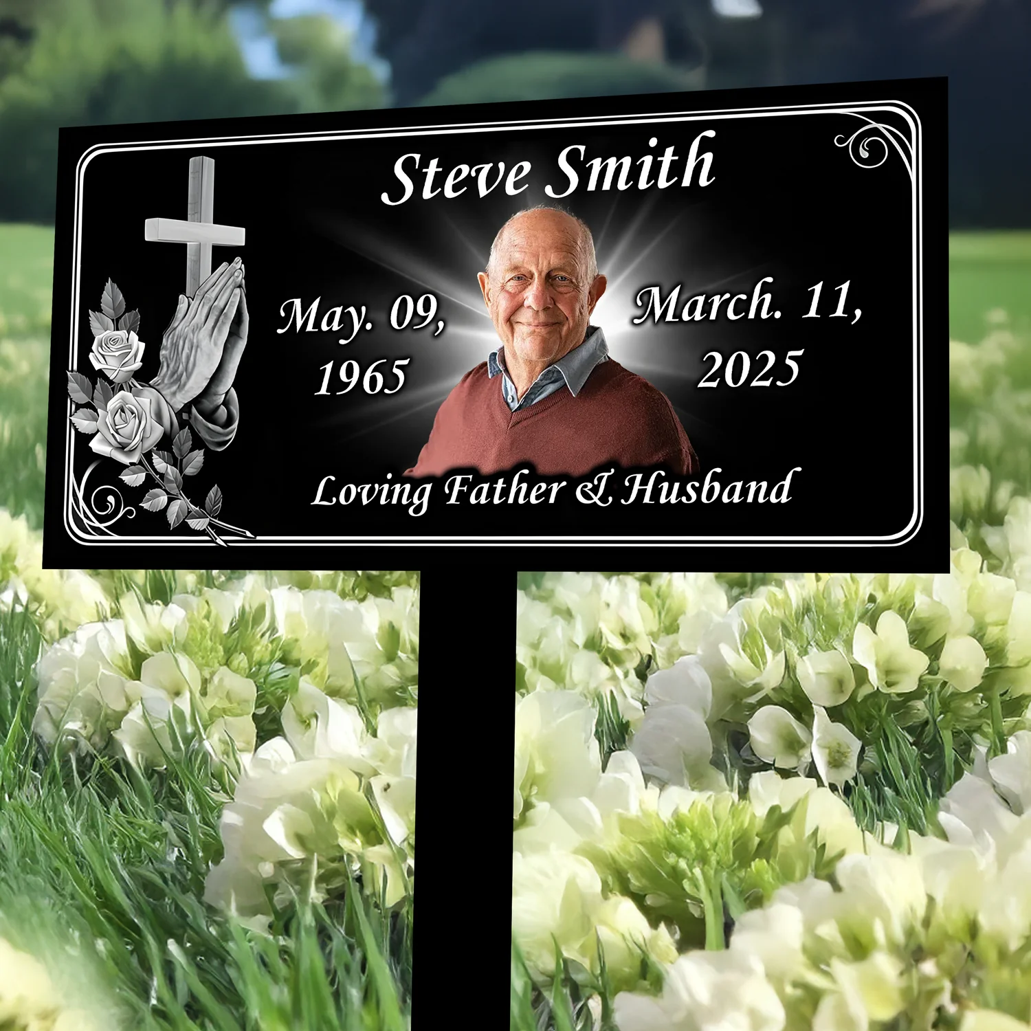 Custom Photo Sympathy Memorial Garden Stake CH07 910740 - Image 2