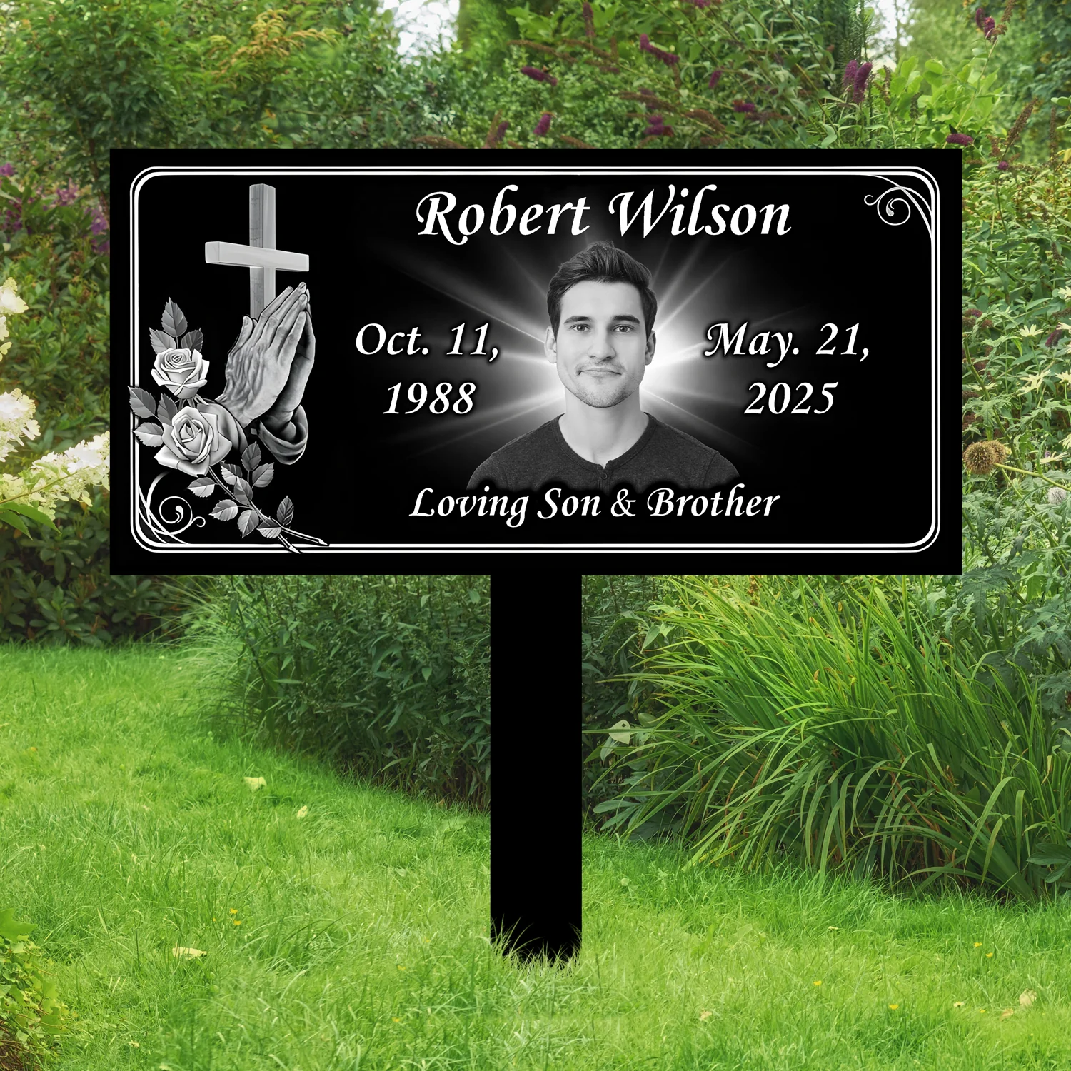 Custom Photo Sympathy Memorial Garden Stake CH07 910740 - Image 3