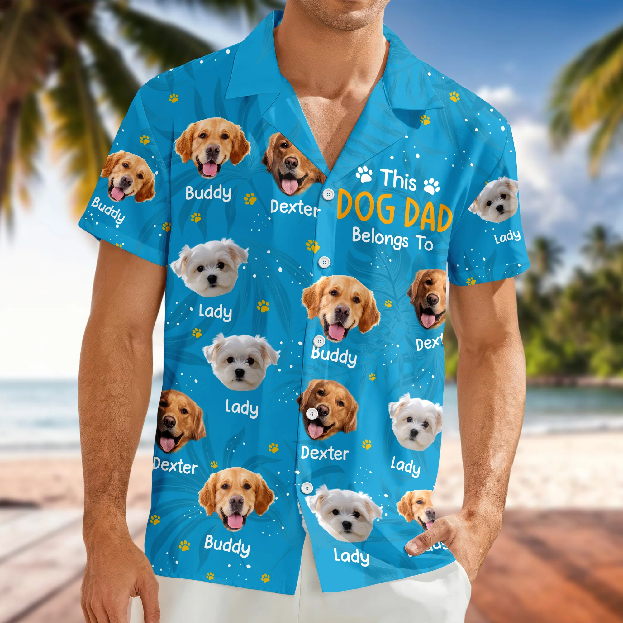 Custom Photo This Dog Dad Belongs To Hawaii Shirt TH10 898861 - Image 7