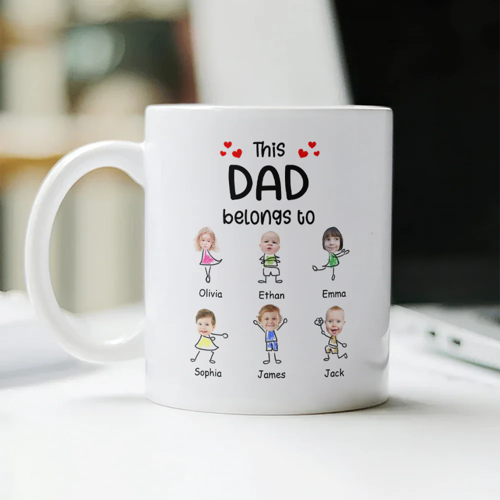 Custom Photo This Grandpa Belongs To - Personalized Father's Day Grandpa Mug TH10 892949 - Image 2