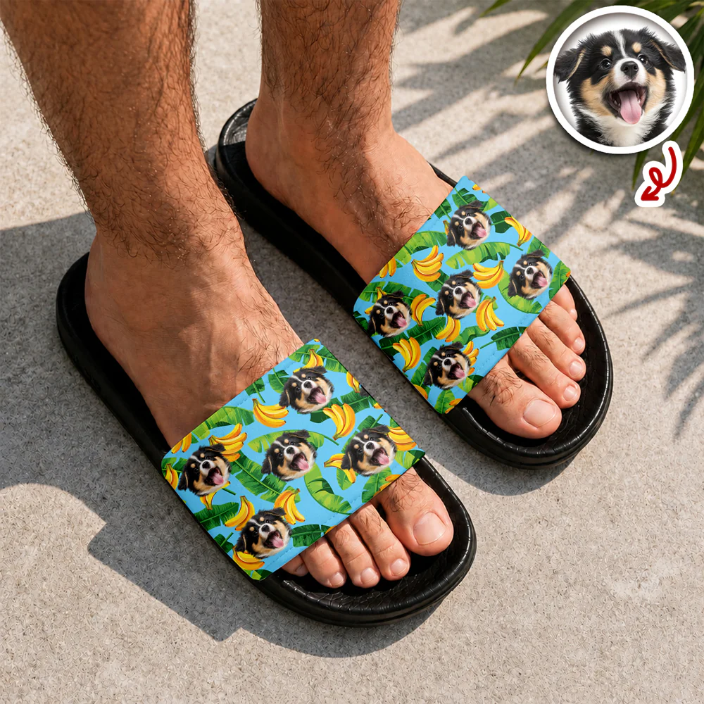 Custom Photo Tropical Flower Summer Slide Sandals CH07 911596 - Image 2