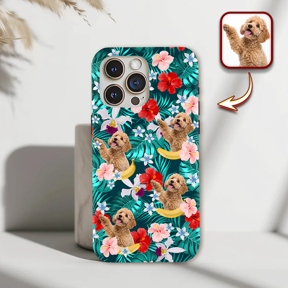 Custom Photo Tropical Style Dog Cat Phone Case HA75 920230 - Image 2