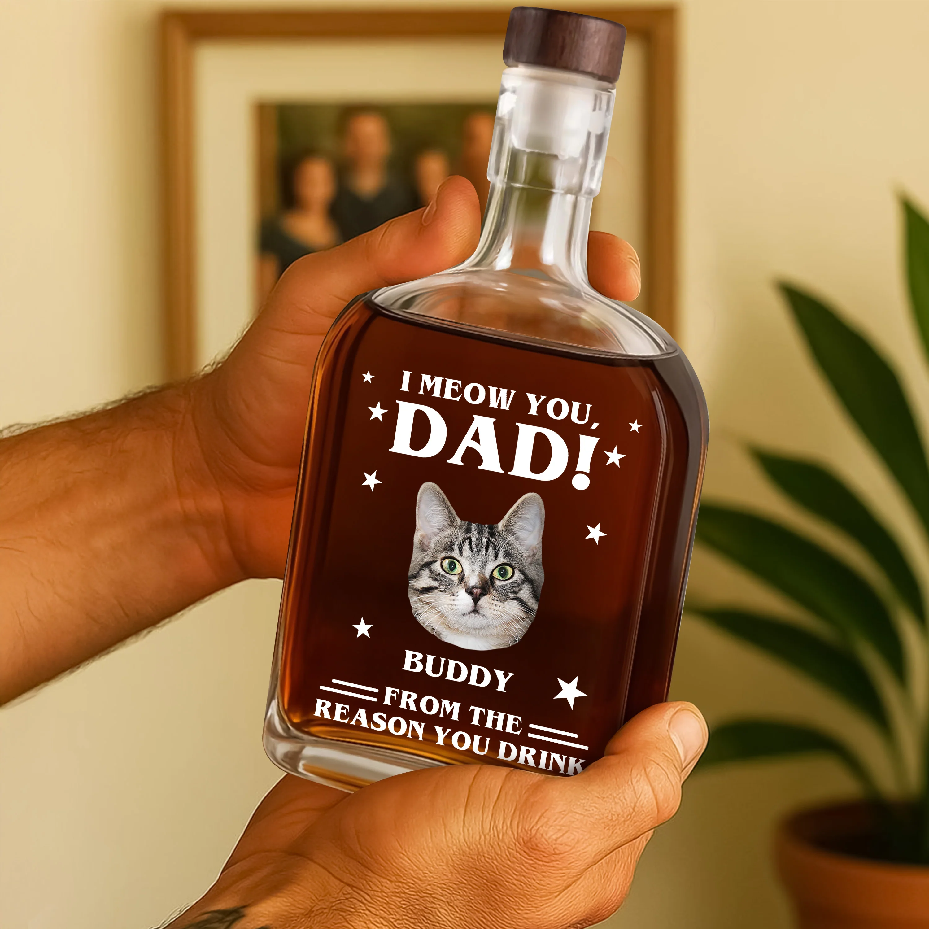 Custom Photo We Meow You - Cat Personalized Custom Whiskey Bottle - Father's Day, Gift For Dad, Pet Owners, Pet Lovers HO82 894078 - Image 11