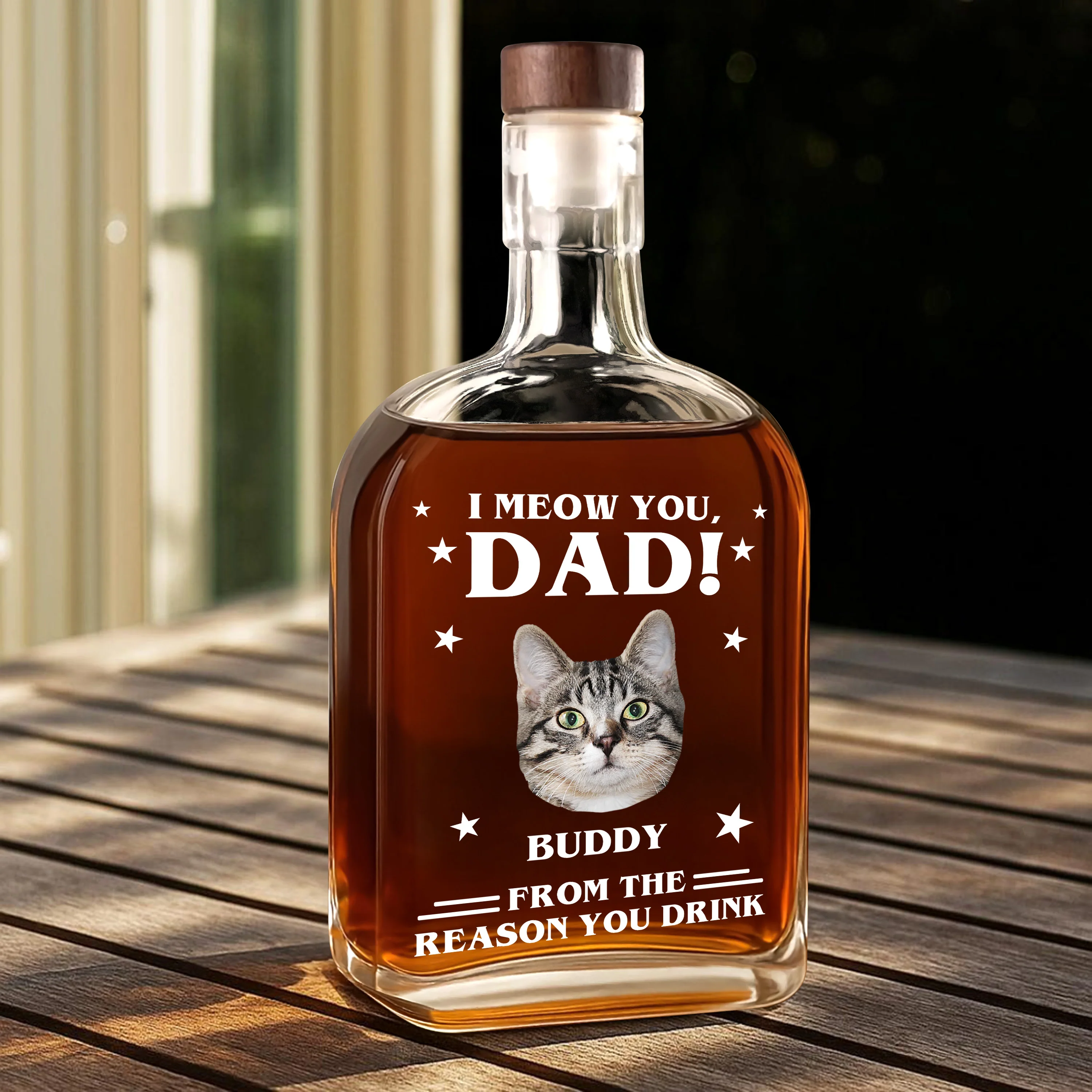 Custom Photo We Meow You - Cat Personalized Custom Whiskey Bottle - Father's Day, Gift For Dad, Pet Owners, Pet Lovers HO82 894078 - Image 12