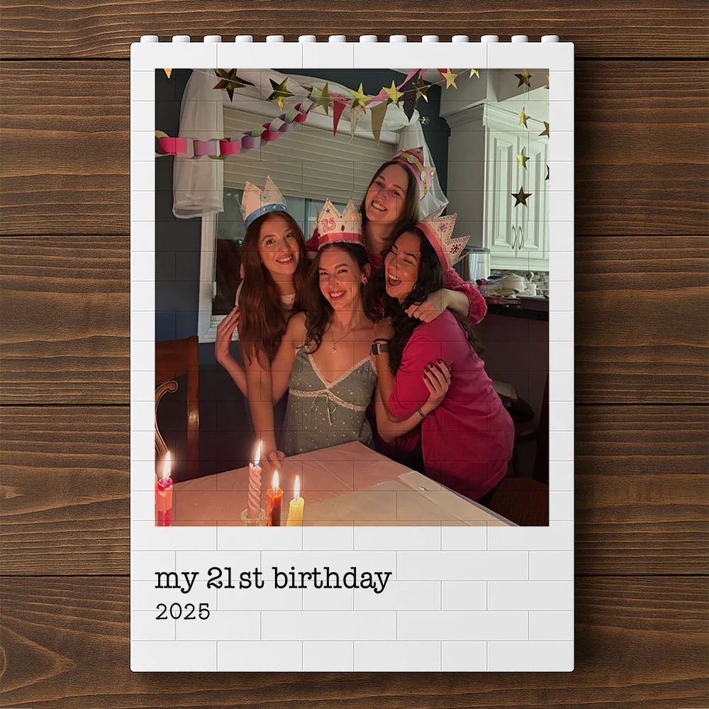 Custom Photo With Custom Message Building Brick Blocks Message Gift for Mom, Valentine & Holiday LM32 899469 - Image 5