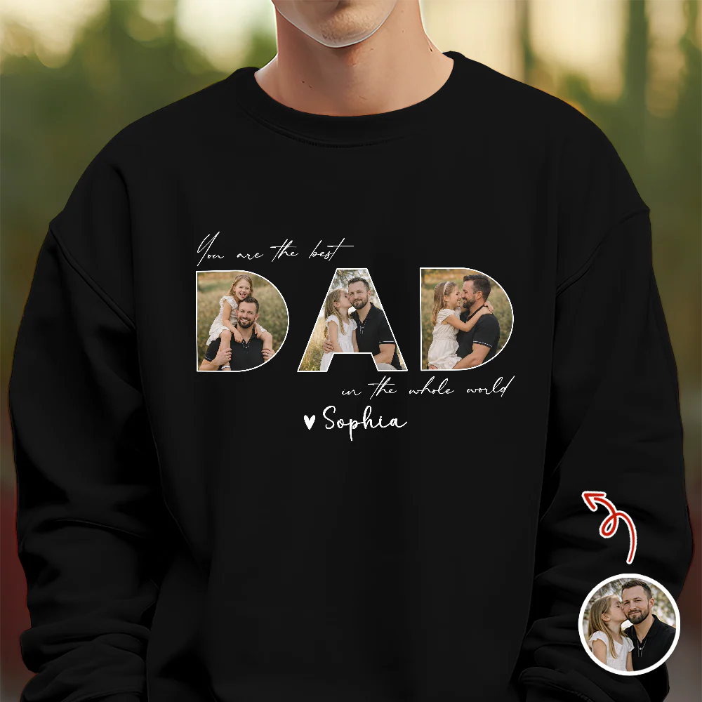 Custom Photo You Are The Best Dad In The Whole World Dark Shirt TH10 169633 - Image 4