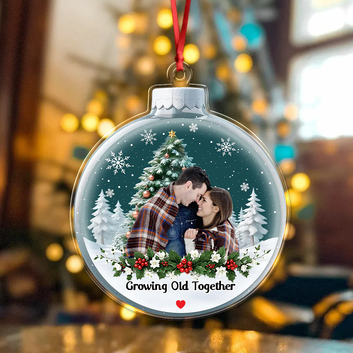 Custom Photo You & Me We Got This Acrylic Ornament Gift For Couple CH07 896858 - Image 2