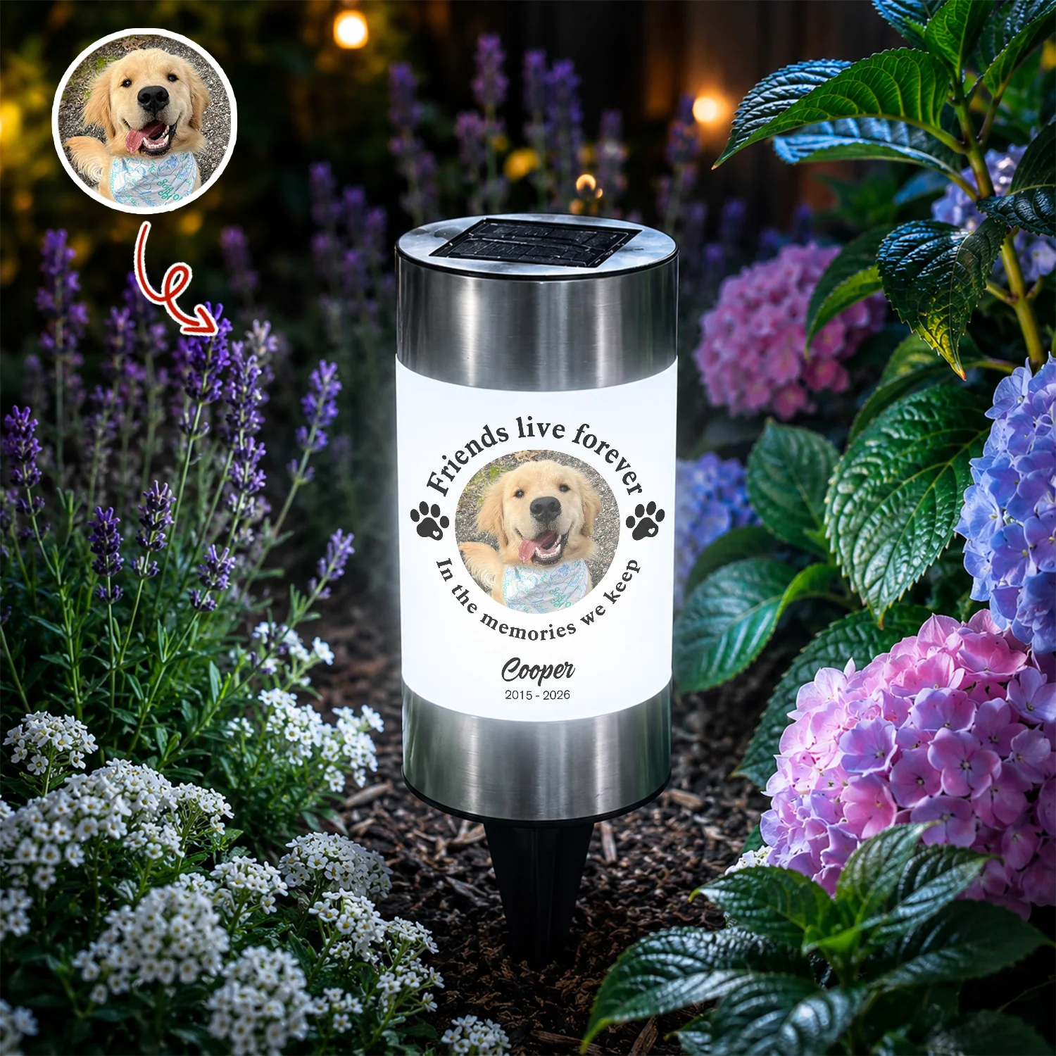 Custom Photo You Would Have Lived Forever - Memorial Personalized Solar Garden Light HA75 921754 - Image 6