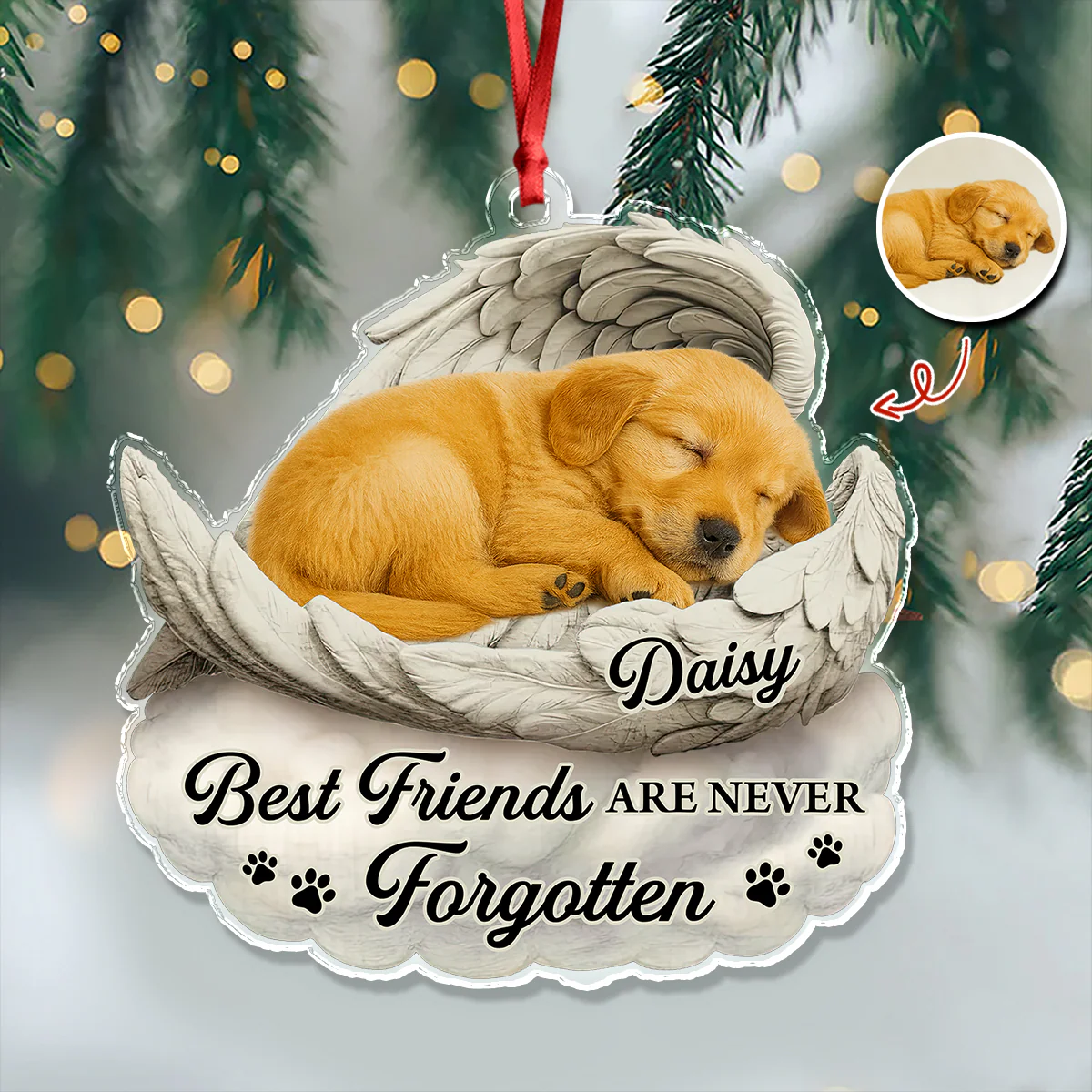 Custom Photo You Would Have Lived Forever Pet Memorial Acrylic Ornament HA75 897122 - Image 6