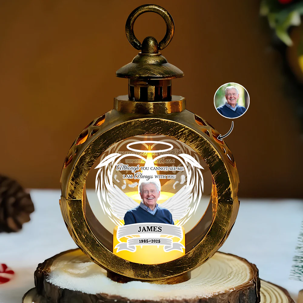 Custom Photo Your Light Will Alwways Shine In My Heart Memorial Christmas Lantern LM32 895785 - Image 10