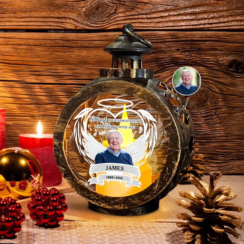 Custom Photo Your Light Will Alwways Shine In My Heart Memorial Christmas Lantern LM32 895785 - Image 9