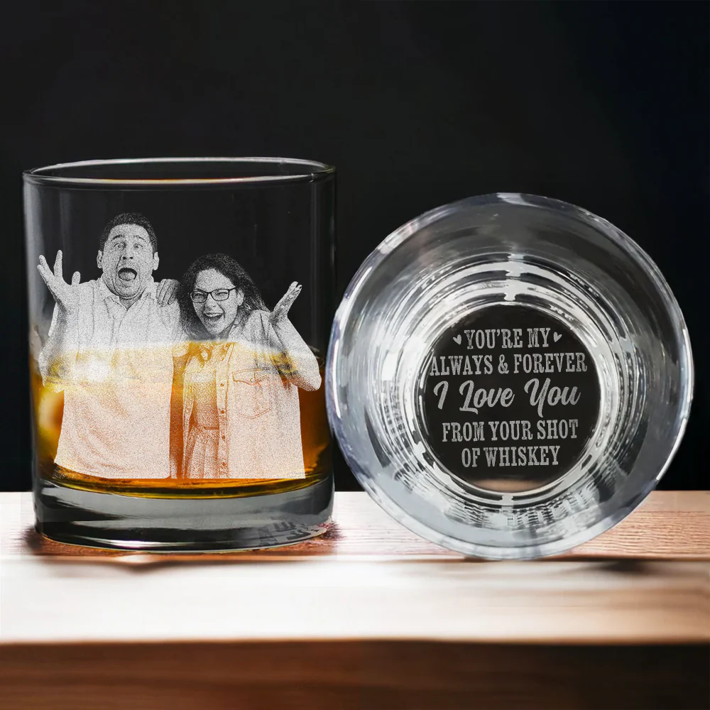 Custom Photo You're My Always & Forever - Personalized Rock Glass TH10 892791 - Image 5