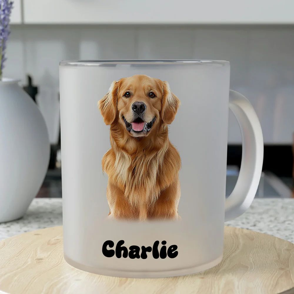 Custom Puppy Photo Glass Mug For Dog Lovers CH07 895368 - Image 4
