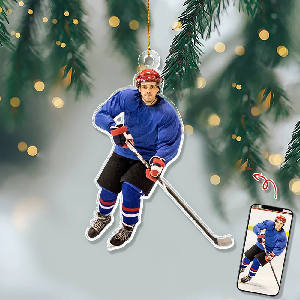 Custom Rink Master Photo Acrylic Ornament - Gift For Ice Hockey Players, Ice Hockey Lovers, Family Members HO82 900194 - Image 6