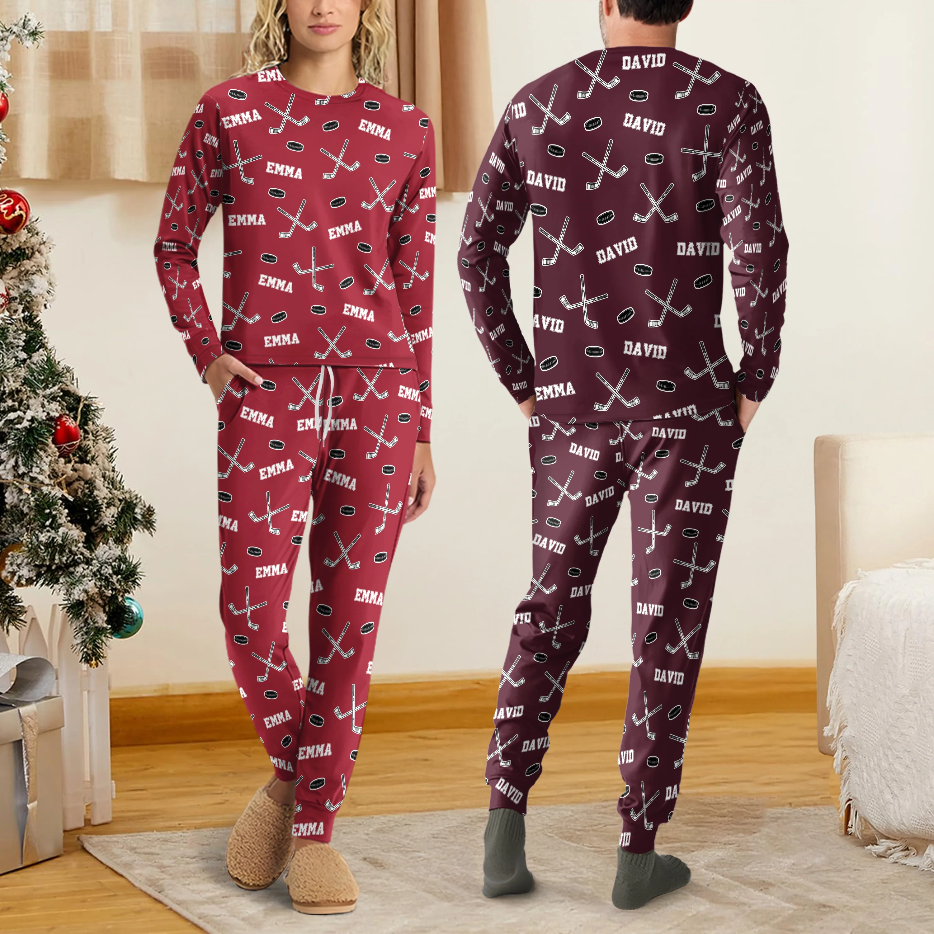 Hockey Custom Name - Personalized Sleepwear Gift For Hockey Lovers HO82 900204 - Image 5